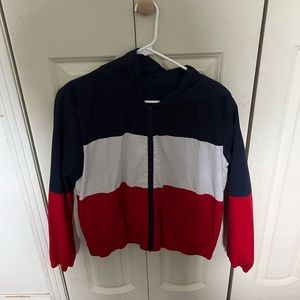 Thick windbreaker jacket only used once !